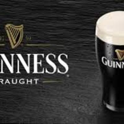 Dark Guinness beer