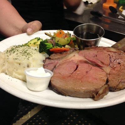 Prime Rib Wednesday's with veggies and mashed potatoes