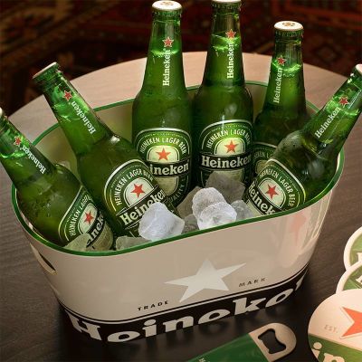 Heineken beer bucket.