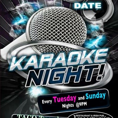 A digital pamphlet advertising karaoke nights