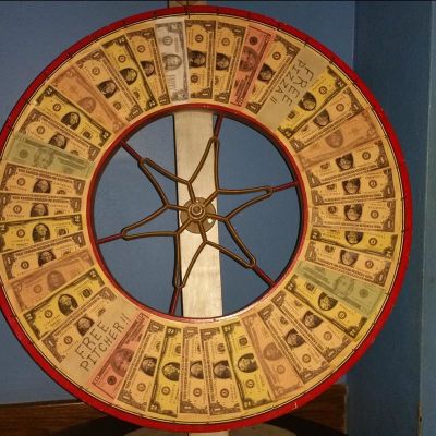Carnival game wheel.
