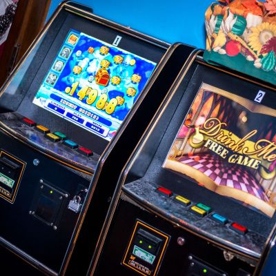Gambling machines.