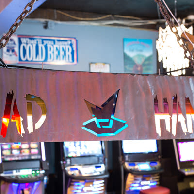 Interior, game machines in the back