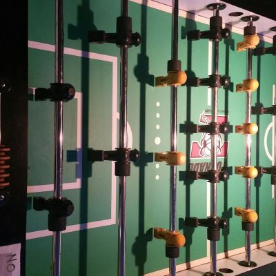 Foosball table.