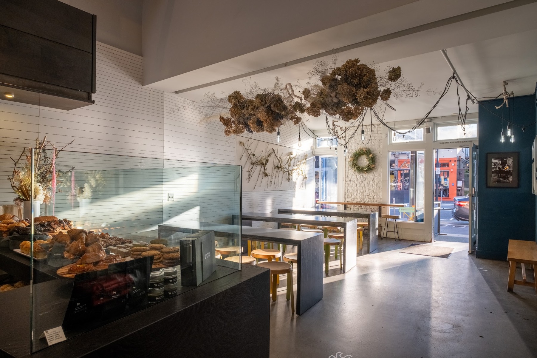 Interior, entrance and seating area